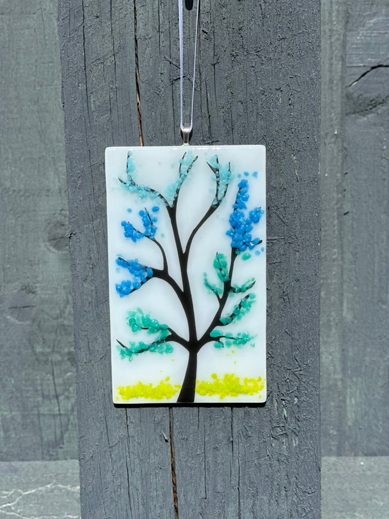 Hanging tree effect decoration, blues