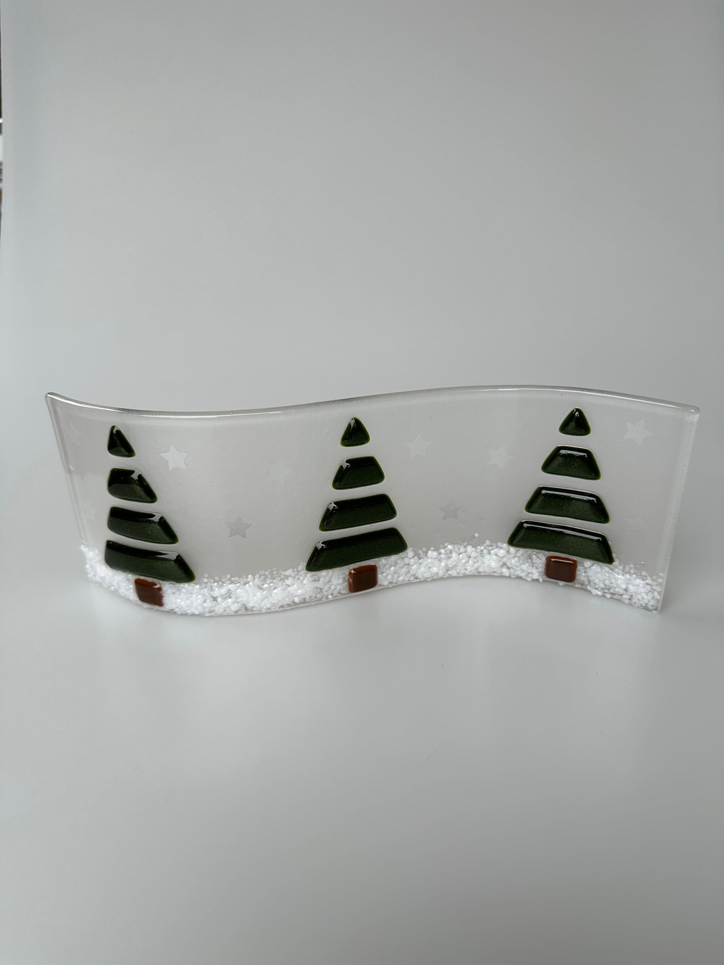 Fused Glass Christmas Tree Wave