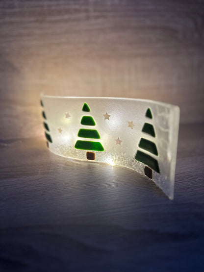 Fused Glass Christmas Tree Wave