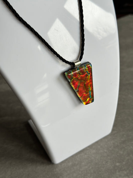 Dichroic glass pendant