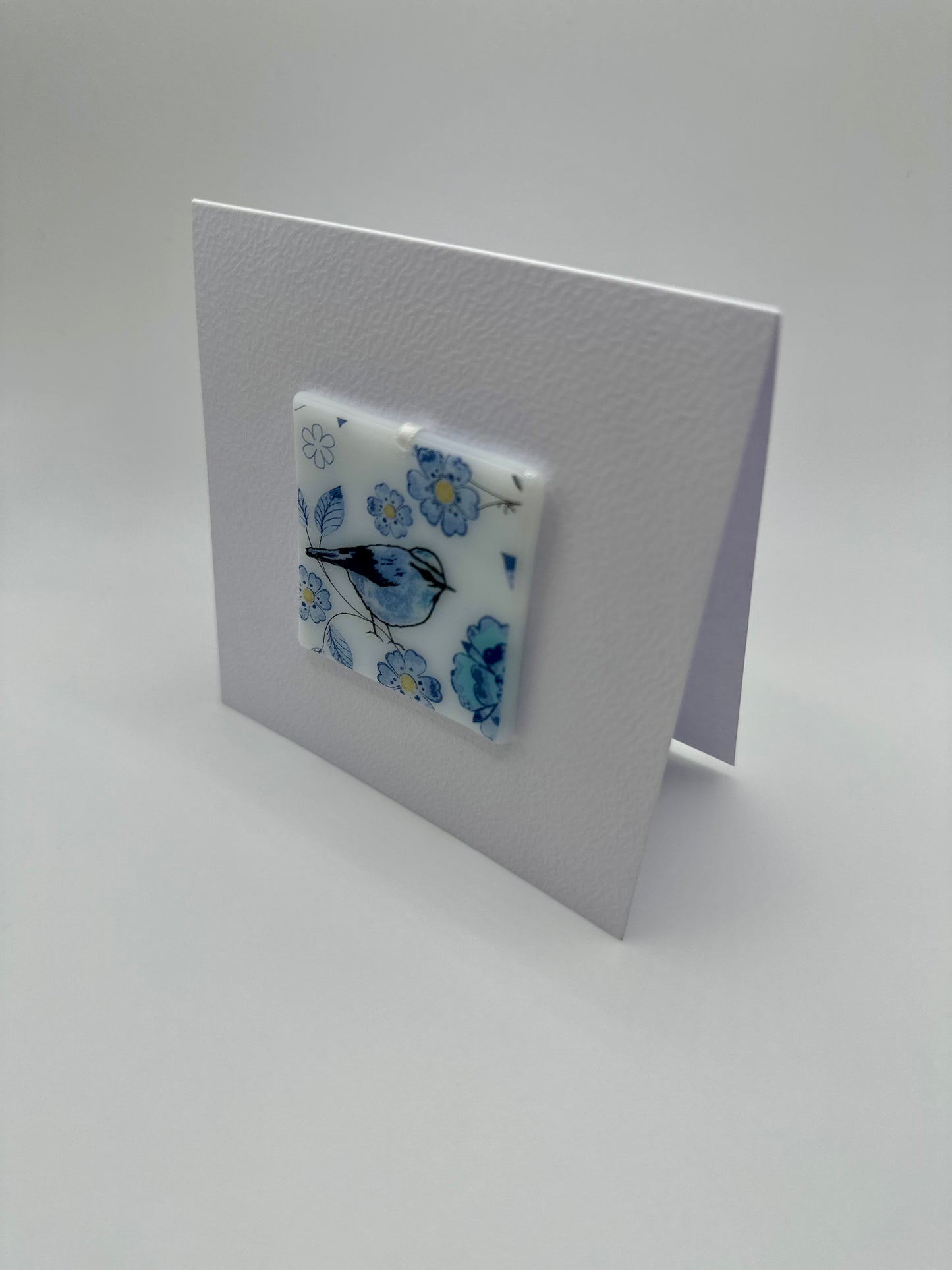 Card with a Blue Bird Hanging Decoration Gift