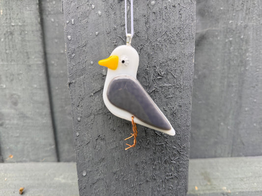 Fused glass Seagull (small)