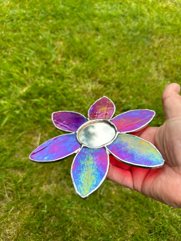 Stained Glass flower suncatcher