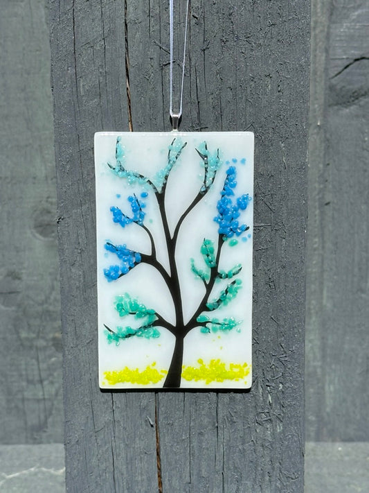 Hanging tree effect decoration, blues