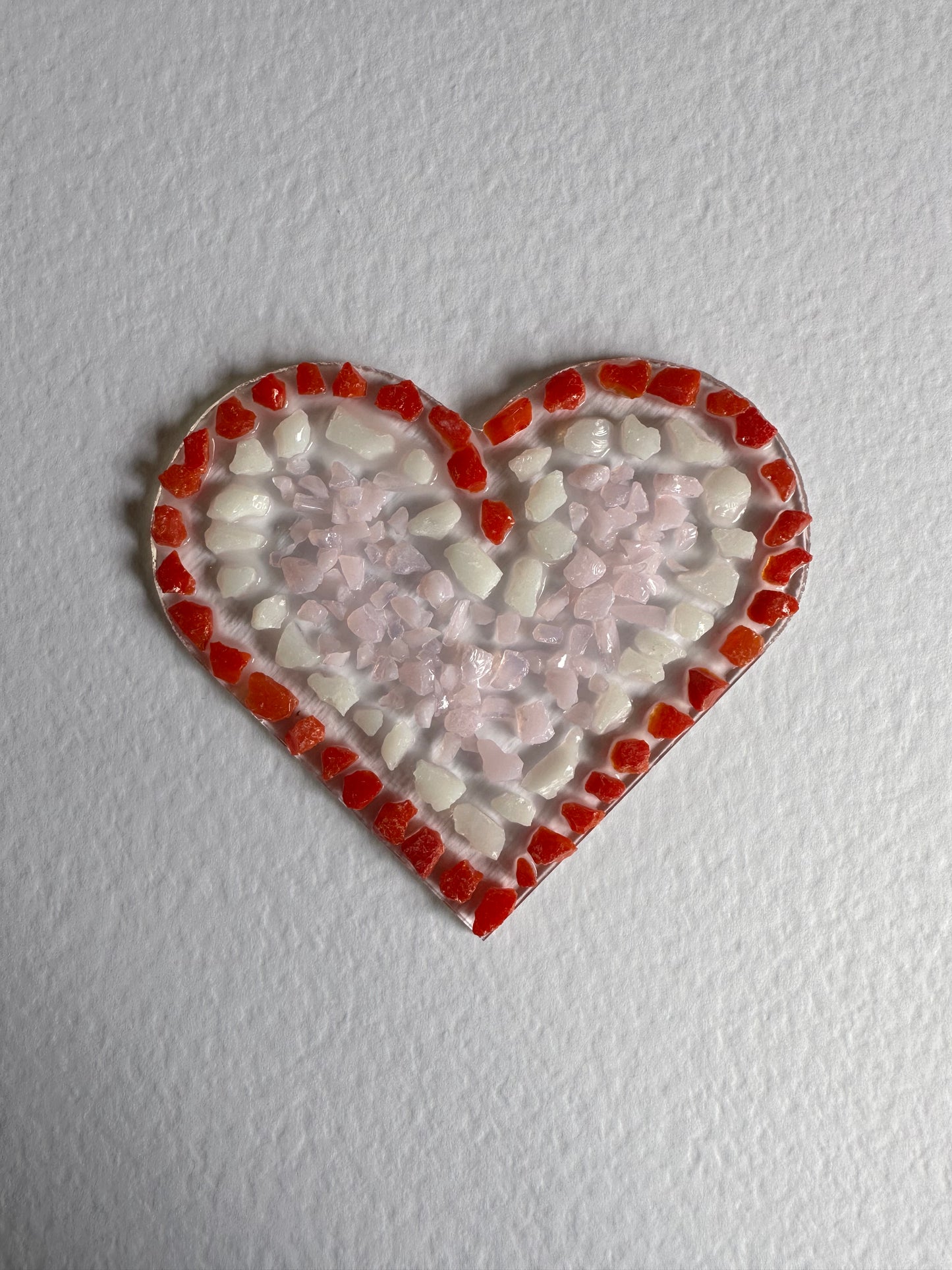 Fused Glass Heart Takeaway Kit  Make your own