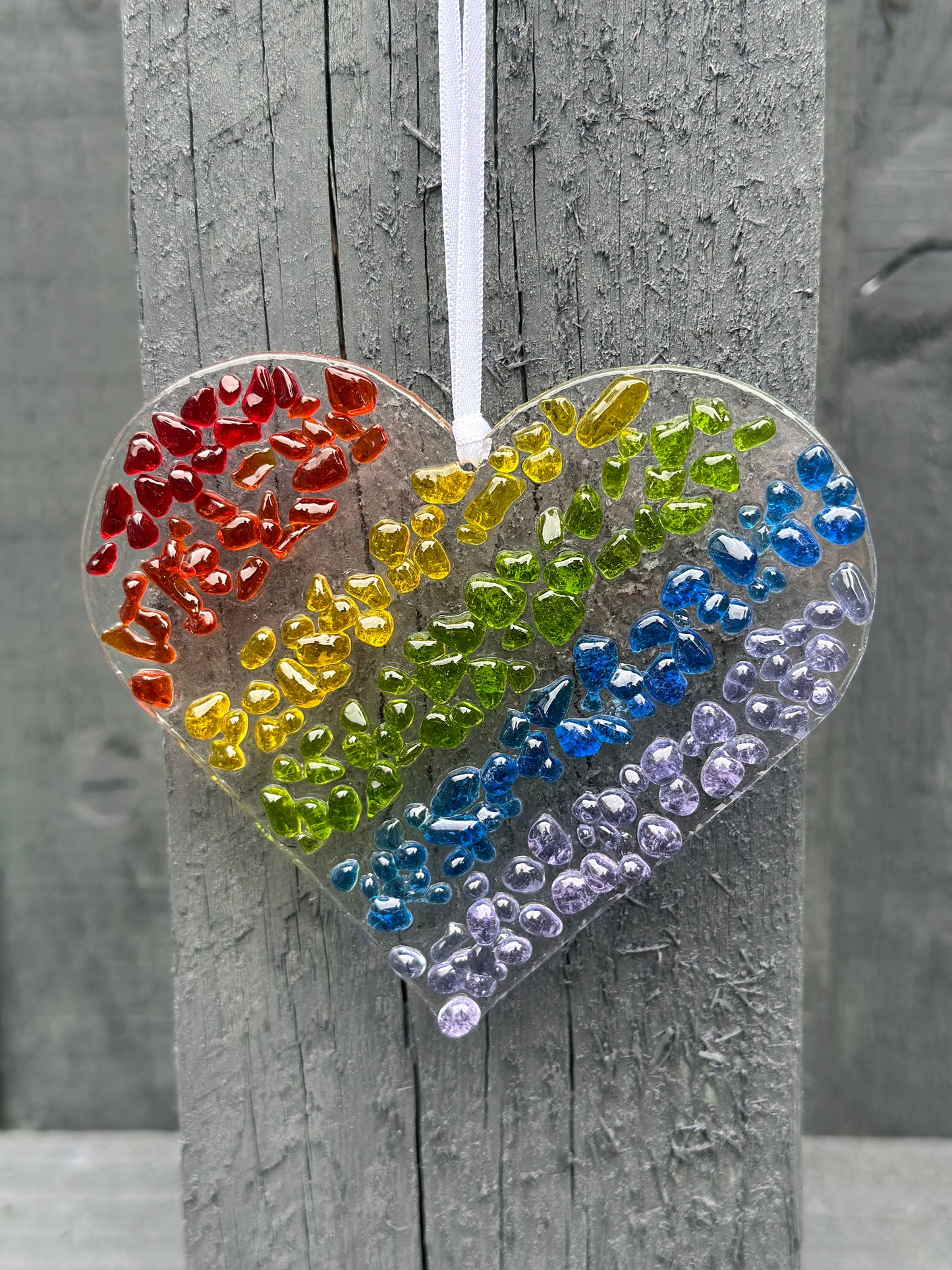 Fused Glass Heart Takeaway Kit  Make your own