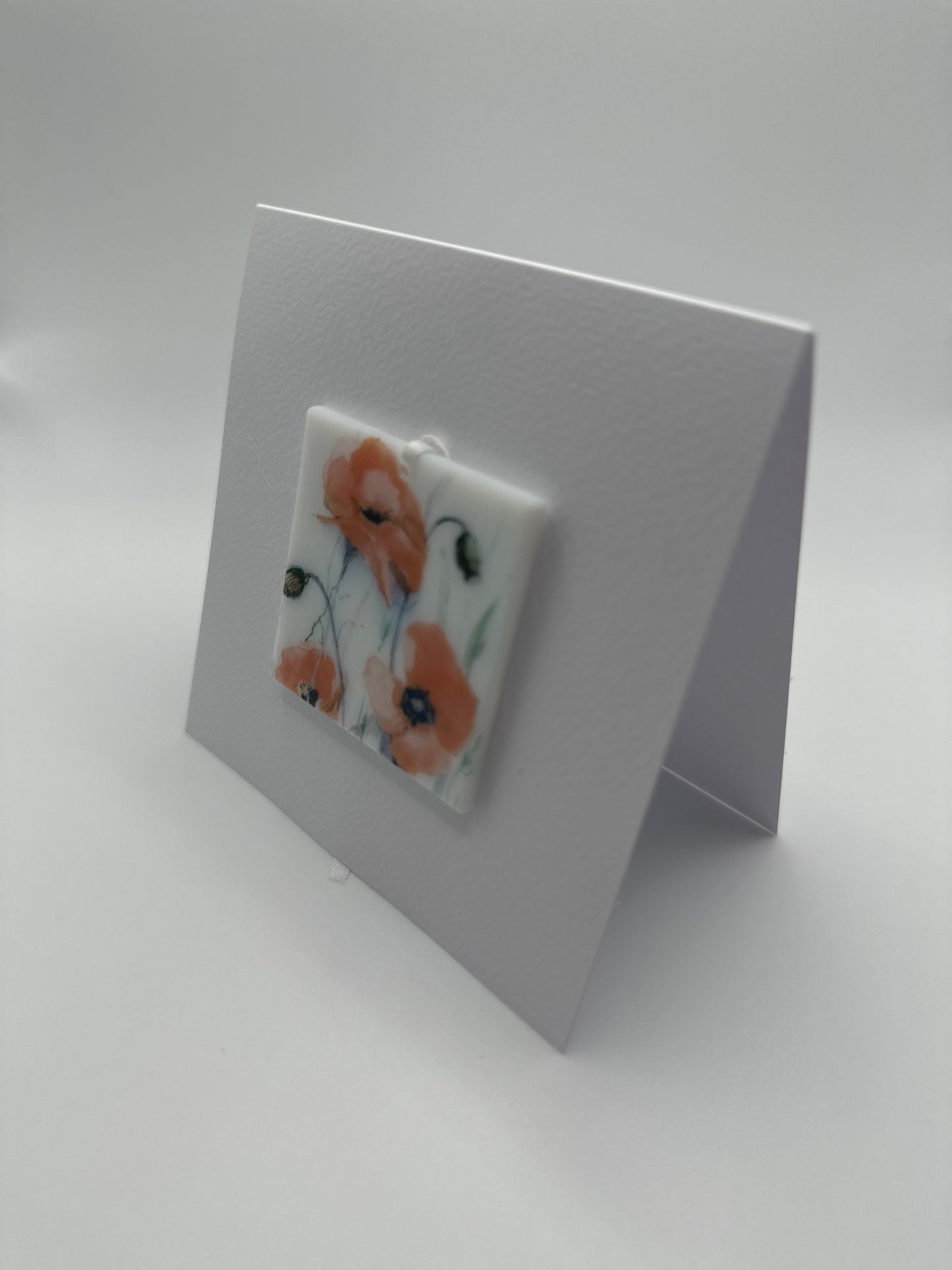 Card with a Poppy Hanging Decoration Gift