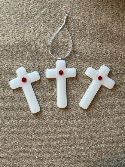 White Poppy Cross