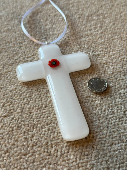 White Poppy Cross