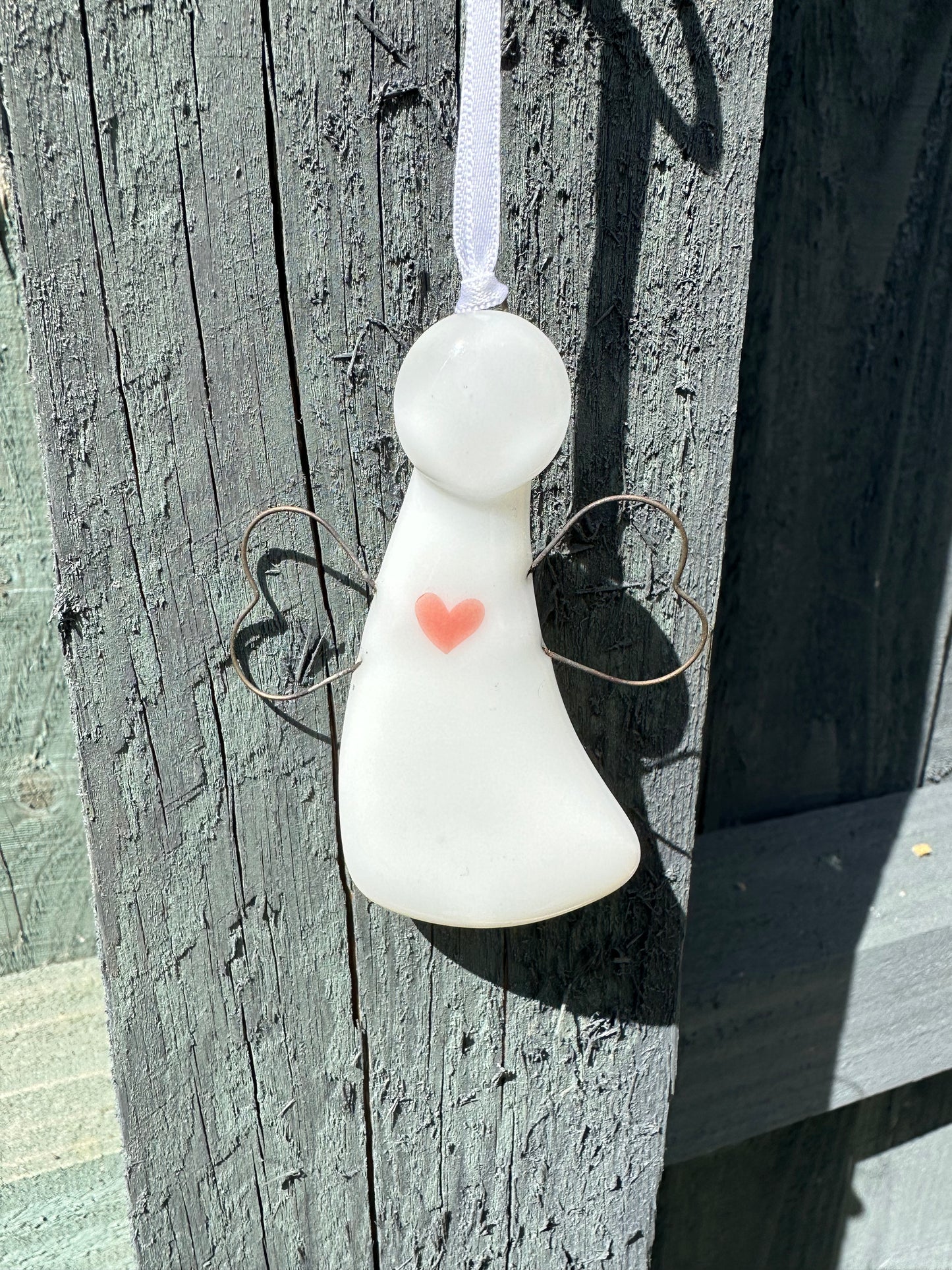 Hanging Love Angel White