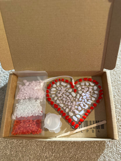 Fused Glass Heart Takeaway Kit  Make your own