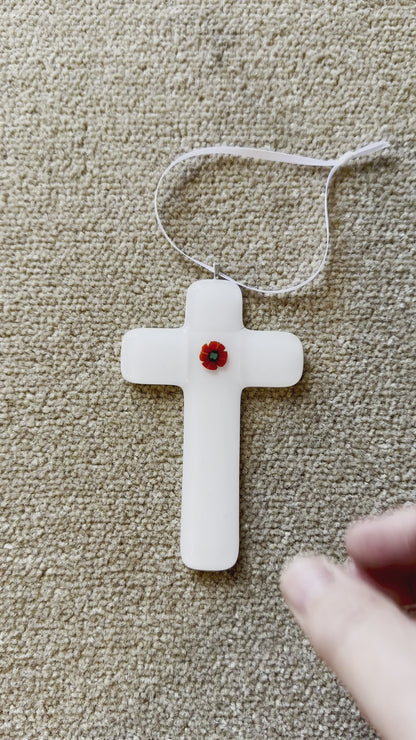 White Poppy Cross