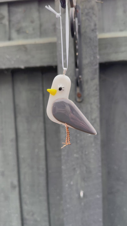 Fused glass Seagull (small)