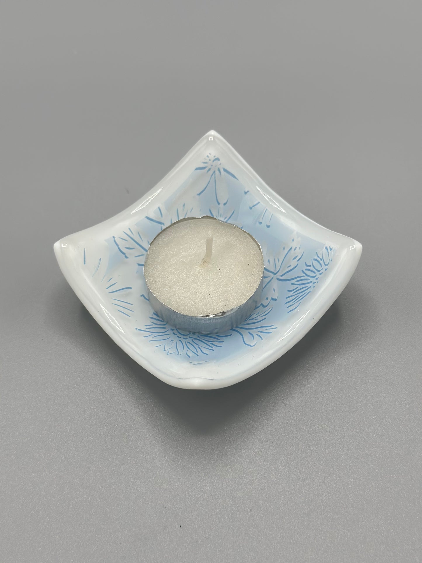 Blue leaf Trinket Dish