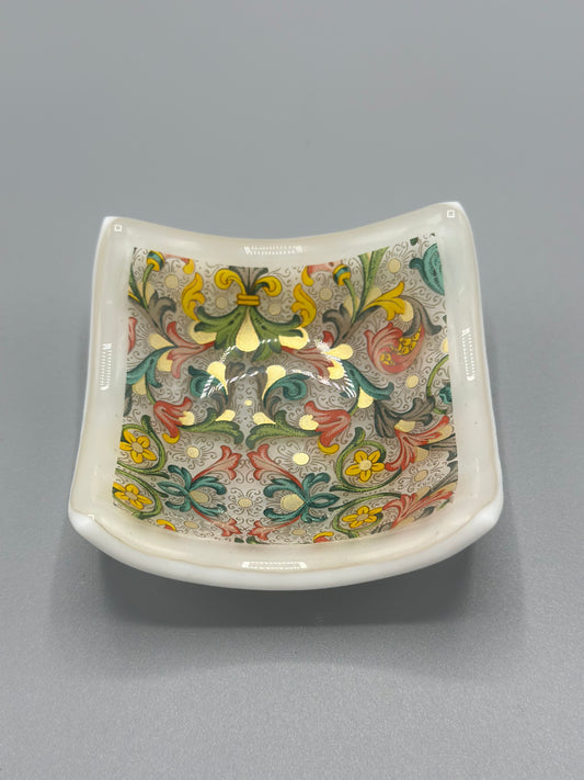 Flower Pattern Trinket Dish